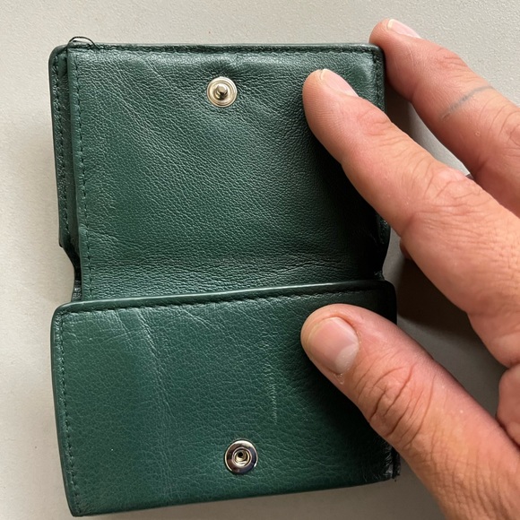 BALENCIAGA PAPIER MINI WALLET IN GREEN - Picture 7 of 12